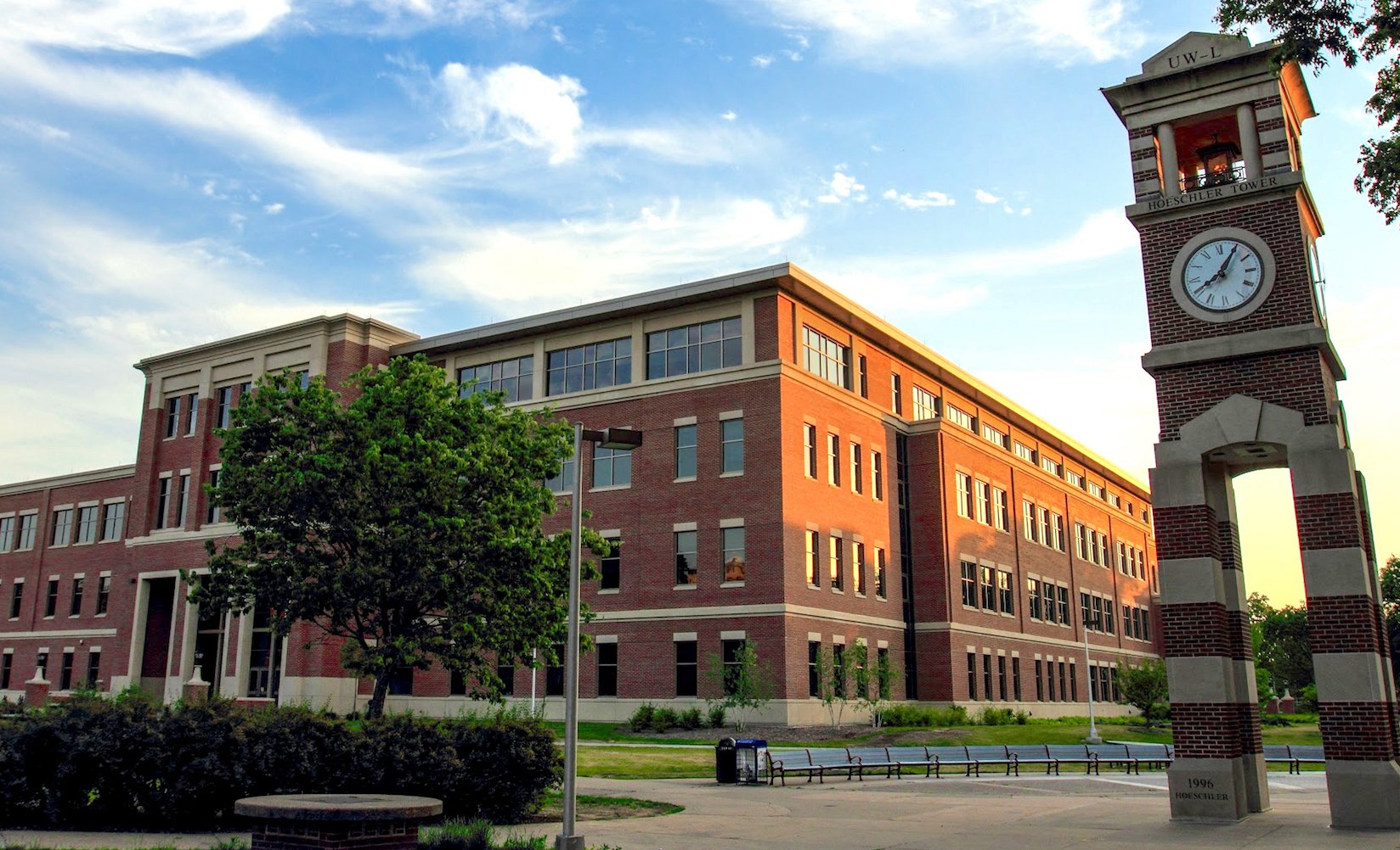 Cover photo of Centennial Hall at UWL